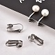Accessoires de boucles d'oreilles clips à vis en 304 acier inoxydable STAS-G081-63P-6