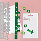 GLOBLELAND St. Patrick's Album Inside Page Cutting Dies for Card Making Clover Page Metal Die Cuts Cutting Dies Template DIY Scrapbooking Embossing Paper Album Craft Decor DIY-WH0309-1638-3