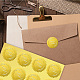 34 hoja de pegatinas autoadhesivas en relieve de lámina dorada. DIY-WH0509-053-6
