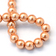 Chapelets de perle en verre peint de cuisson HY-Q003-3mm-33-4