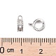 Latón chapado en rack micro pavé travesaños de tubo de circonio cúbico ZIRC-I012-05P-RS-4