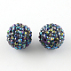 Perles de strass en résine de couleur AB RESI-S315-10x12-03-1