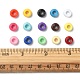 375 pièces de perles en plastique opaques de 15 couleurs KY-FS0001-15-6
