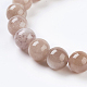 Chapelets de perles de pierre de soleil naturelle naturelles X-G-G099-12mm-14-3