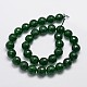 Chapelets de perles en jade de Malaisie naturelle G-A147-12mm-A07-2