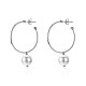925 Sterling Silver Hoop Earrings EJEW-BB34020-01-1