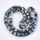 Electroplate Glass Beads Strands EGLA-S179-01B-A01-2
