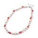 Collar de perlas naturales NJEW-TA00018-04-1