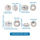 Cheriswelry 100pcs 4 Arten pflastern Discokugelperlen RB-CW0001-01-6