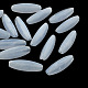 米型天然石風アクリルビーズ  細長い卵形ビーズ  コーンフラワーブルー  28x9x9mm  穴：2mm  約400個/500g OACR-R035-20-1