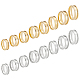 Unicraftale 16 pz 2 colori 8 dimensioni anello per dito scanalato 201 anello in acciaio inossidabile nucleo vuoto anelli in metallo vuoto ampio anello rotondo fai da te anello in metallo lucido anelli per intarsio creazione di anelli STAS-PH0004-39-1