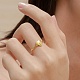 925 серебряное кольцо-манжета с открытым сердцем RJEW-A019-05G-2