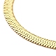 Ionenplattierung (IP) 304 Edelstahl-Halskette mit Fischgrätenmuster für Männer und Frauen NJEW-E076-04E-G-2