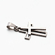 Personalized 201 Stainless Steel Cross Pendants STAS-F010A-52-3
