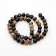Natural Petrified Wood Round Bead Strands G-P070-69-4mm-2