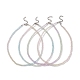 Colliers de perles de verre de couleur dégradé à facettes pour femmes NJEW-JN04195-1