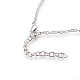 Ожерелье с кулоном из кубического циркония NJEW-O105-01A-P-3