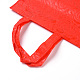 環境に優しい再利用可能なエコバッグ  不織布ショッピングバッグ  巾着袋  レッド  26.8x10x26.8cm ABAG-L004-S02-4