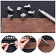 Pandahall 36 pcs 6.5mm acero inoxidable leathercraft metal a to z letter 0-9 number sellos punch set tool with 1pc handle for leather craft belt bag craft diy joyería de marcado TOOL-WH0018-65P-02-4