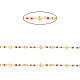 Brass Handmade Beaded Chains CHC-P011-B03-G-2