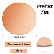 OLYCRAFT 5 pcs Pure Copper Round Plate 2.4 inch Diameter Rose Gold Brass Sheet Copper Metal Sheet Round Brass Disc Sheet for DIY Crafts Home Improvement Electricity Engraving 0.5mm Thick DIY-OC0010-48A-RG-2