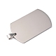 201 Stainless Steel Rectangle Stamping Blank Tag Pendants STAS-L122-15P-2