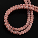 Round Light Coral Color Spray Painted Glass Beads Strands X-DGLA-R004-8mm-25-2
