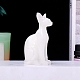 Египетская кошка из натурального белого нефрита WG11077-04-1