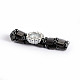 Non-Magnetic Hematite Beaded Stretch Bracelet Watches WACH-N053-02-3
