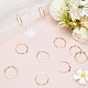 5 пара серег-колец из нержавеющей стали 304 EJEW-BBC0001-92-3