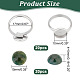 Kit de fabricación de anillos de dedo de piedras preciosas de diy de arricraft DIY-AR0003-04-2