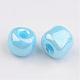 Perles de bricolage artisanales perles de rocaille de verre rondes lustrées de 8/0 couleurs opaques X-SEED-A012-3mm-123-2
