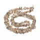 Grigio chip di pietra di luna fili di perline naturali G-M205-66-2