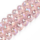 Transparent Crackle Glass Beads Strands X-GLAA-N051-07-1