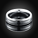 Valentine's Day Gifts Titanium Steel Couple Rings For Men RJEW-BB16471-10-6