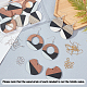 Kit per la creazione di orecchini pendenti fai da te olycraft DIY-OC0005-93-5