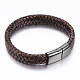 PU Leather Cord Bracelets BJEW-F288-05B-2