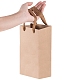 クラフト紙袋酒袋  長方形  バリーウッド  10.9x9x34.8cm AJEW-WH0098-21-3