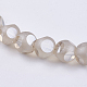 Chapelets de perles en verre électroplaqué LAMP-F012-C01-1