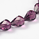 Faceted Drop Imitation Austrian Crystal Glass Bead Strands G-PH0010-11-10x8mm-2