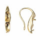 Brass Earring Hooks KK-N233-380-1