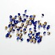 ポイントガラスラインストーン  ダイヤモンド  バックメッキ  ブルー  直径2.2mm  厚さ2mm  約1440個/袋 CR2.2mm53Y-1