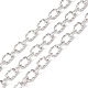 304 Stainless Steel Twist Oval Link Chains CHS-E022-01P-1