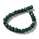 Synthetic Malachite Dyed Star Cut Round Beads Strands G-M418-C13-01-3