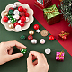 Sunnyclue 50pcs 10 perles acryliques sur le thème de Noël SACR-SC0001-22-3