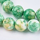 Chapelets de perle en jade d'un océan blanc synthétique G-L019-8mm-M-3