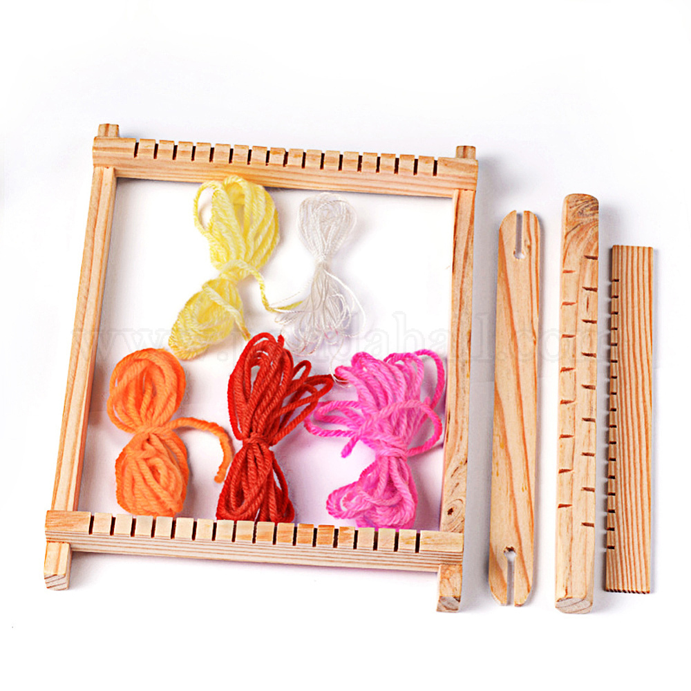 round wood knitting loom