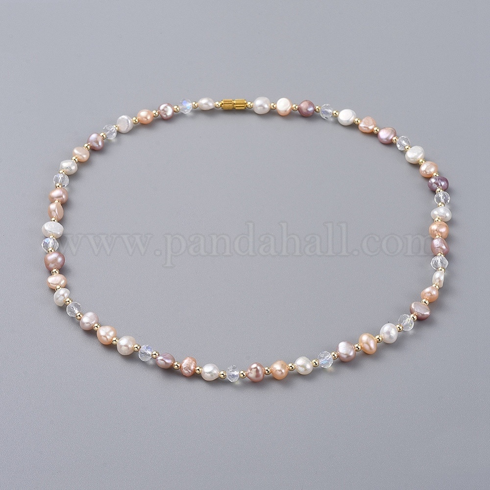 Collier Perles D'eau Douce Blanches - Grosses Perles De Culture - Sans Marque