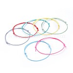 Eco-Friendly Korean Waxed Polyester Cord Bracelet Making, Mixed Color, 10-5/8 inch~11 inch(27~28cm), 1mm