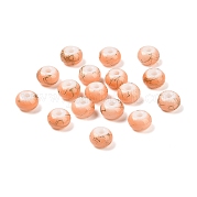 Непрозрачные с напылением стеклянные бусины GLAA-G118-01L